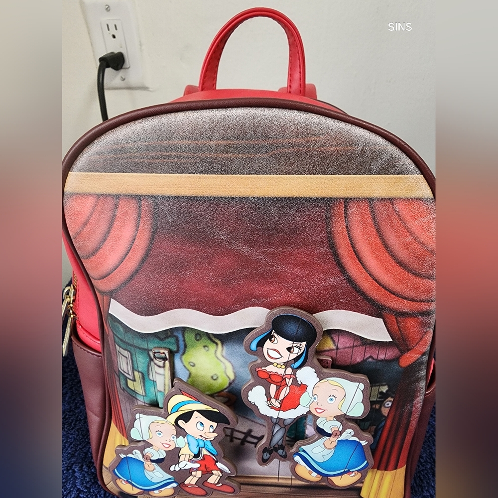 Loungefly Disney Pinocchio MarionetteMini Backpack - Picture 3 of 10